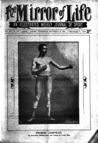 cover page of Boxing World and Mirror of Life published on September 18, 1901