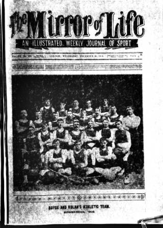 cover page of Boxing World and Mirror of Life published on December 30, 1903