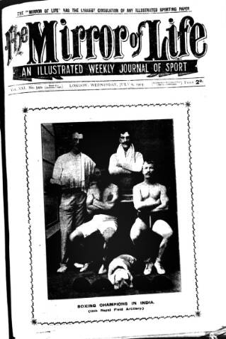 cover page of Boxing World and Mirror of Life published on July 6, 1904