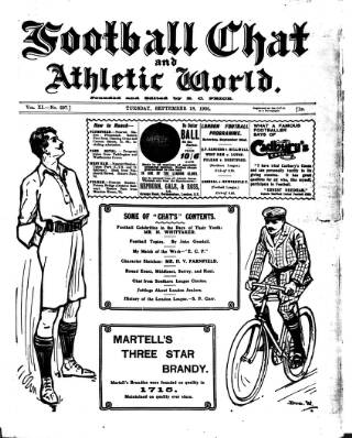 cover page of Athletic Chat published on September 18, 1906