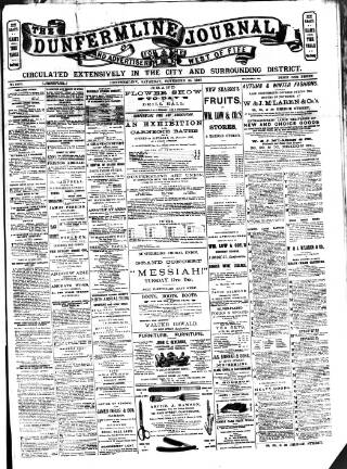 cover page of Dunfermline Journal published on November 30, 1895