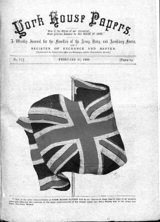 cover page of York House Papers published on February 25, 1880