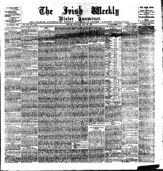 cover page of Irish Weekly and Ulster Examiner published on May 29, 1897