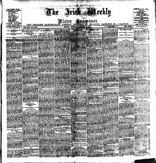 cover page of Irish Weekly and Ulster Examiner published on November 15, 1902