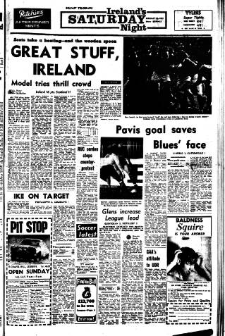 cover page of Ireland's Saturday Night published on February 28, 1970