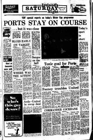 cover page of Ireland's Saturday Night published on September 18, 1976