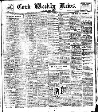 cover page of Cork Weekly News published on December 30, 1916