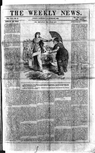 cover page of Dublin Weekly News published on December 30, 1882