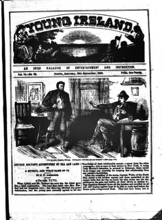 cover page of Irish Emerald published on September 18, 1880