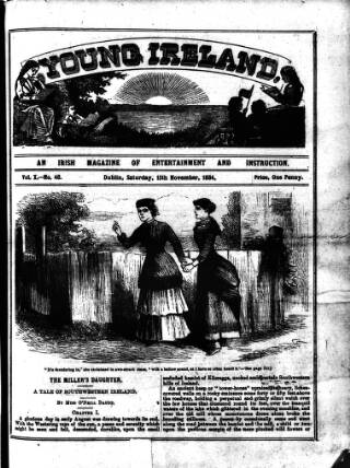 cover page of Irish Emerald published on November 15, 1884