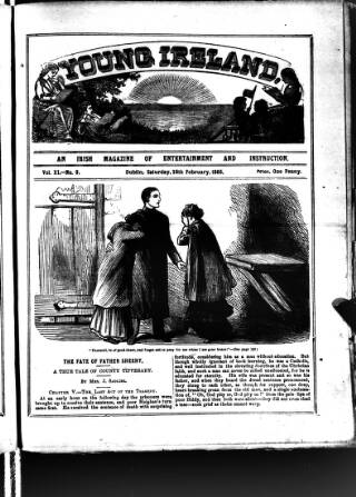 cover page of Irish Emerald published on February 28, 1885
