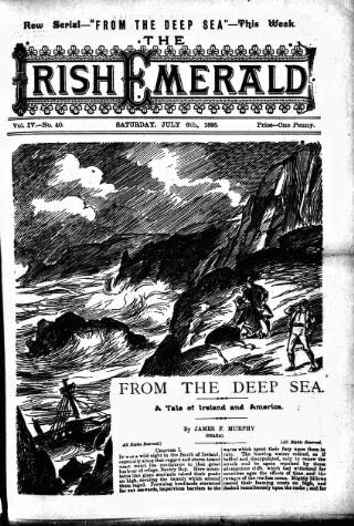 cover page of Irish Emerald published on July 6, 1895
