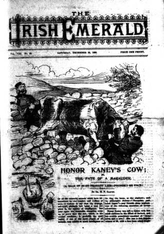 cover page of Irish Emerald published on December 30, 1899