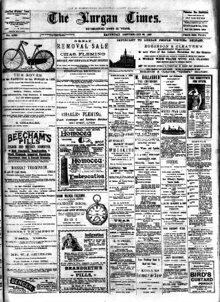 cover page of Lurgan Times published on September 18, 1897
