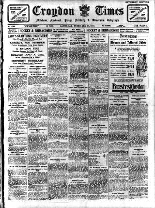 cover page of Croydon Times published on February 28, 1920