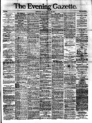 cover page of Evening Gazette (Aberdeen) published on February 28, 1887