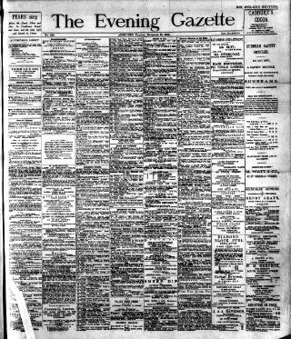 cover page of Evening Gazette (Aberdeen) published on November 15, 1892