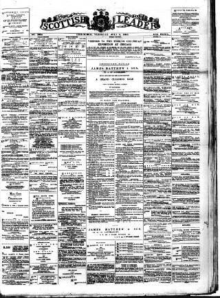 cover page of Scottish Leader published on July 6, 1893