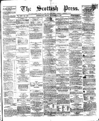 cover page of Scottish Press published on November 30, 1860