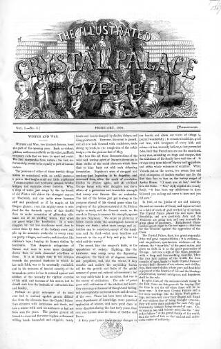 cover page of Illustrated Crystal Palace Gazette published on February 1, 1854