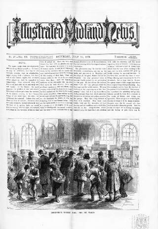 cover page of Illustrated Midland News published on July 23, 1870