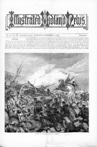cover page of Illustrated Midland News published on November 19, 1870