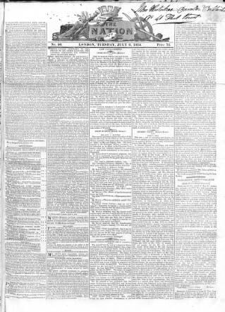 cover page of Nation published on July 6, 1824