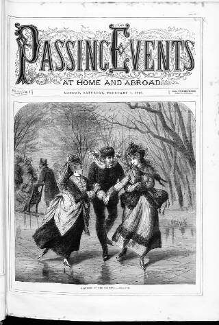 cover page of Passing Events published on February 8, 1873