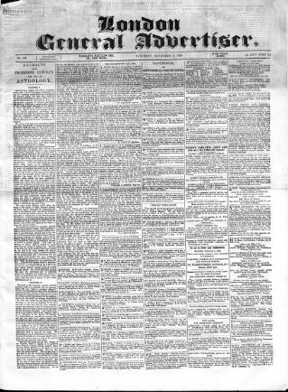 cover page of Morning Mail (London) published on November 3, 1866
