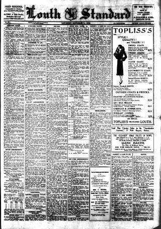 cover page of Louth Standard published on November 15, 1930