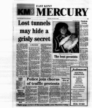 cover page of Deal, Walmer & Sandwich Mercury published on December 30, 1993