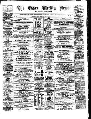 cover page of Essex Weekly News published on September 18, 1863