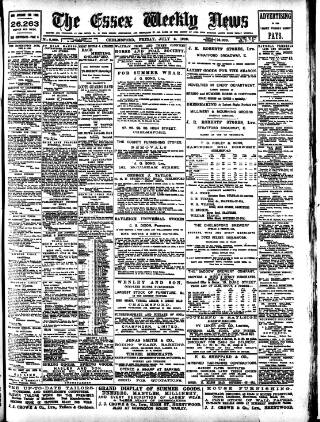 cover page of Essex Weekly News published on July 6, 1900