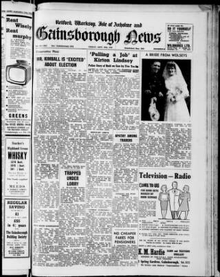 cover page of Retford, Worksop, Isle of Axholme and Gainsborough News published on September 18, 1959