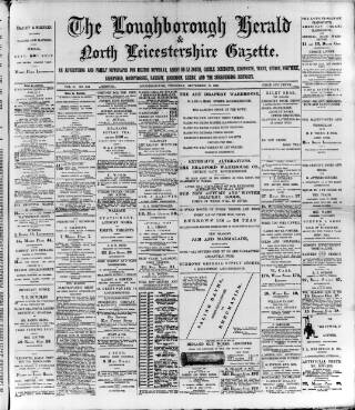 cover page of Loughborough Herald & North Leicestershire Gazette published on September 18, 1890