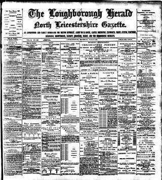 cover page of Loughborough Herald & North Leicestershire Gazette published on July 6, 1893