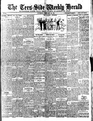 cover page of Tees-side Weekly Herald published on February 28, 1914
