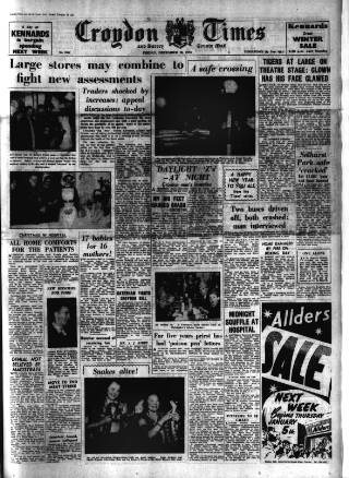 cover page of Croydon Times published on December 30, 1955