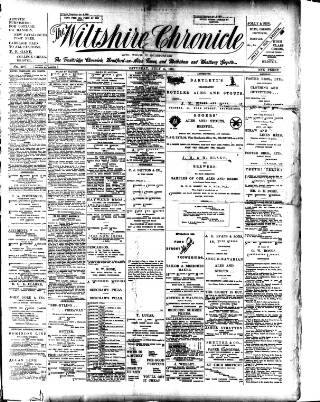 cover page of Trowbridge Chronicle published on July 6, 1901