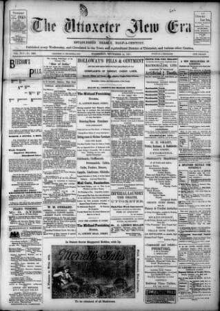 cover page of Uttoxeter New Era published on September 18, 1901