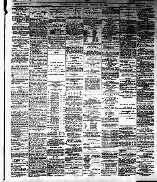 cover page of Dumfries & Galloway Courier and Herald published on February 28, 1885