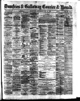 cover page of Dumfries & Galloway Courier and Herald published on May 29, 1886