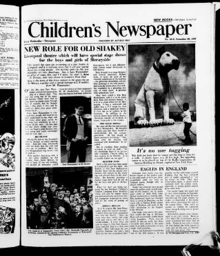 cover page of Children's Newspaper published on November 30, 1957