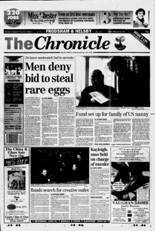 cover page of Chester Chronicle (Frodsham & Helsby edition) published on February 28, 1997