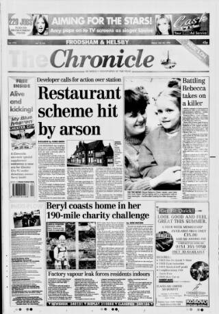 cover page of Chester Chronicle (Frodsham & Helsby edition) published on July 30, 1999
