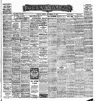 cover page of Witness (Belfast) published on September 18, 1908