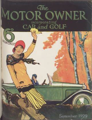 cover page of Motor Owner published on September 1, 1929
