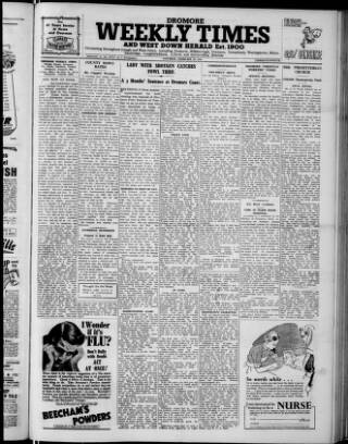 cover page of Dromore Weekly Times and West Down Herald published on February 28, 1948
