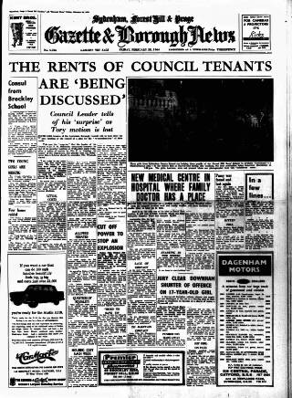 cover page of Sydenham, Forest Hill & Penge Gazette published on February 28, 1964