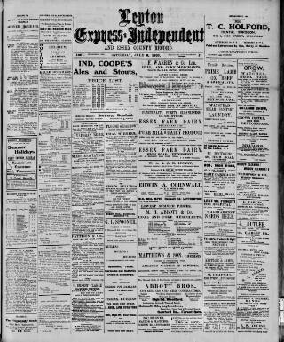 cover page of Leytonstone Express and Independent published on July 6, 1907